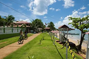 Bicycle: Hotel grounds by the sea, Little Corn Island, Caribbean