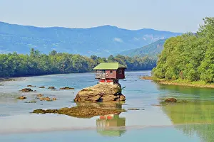 Serbia: House on the River Drina, Bajina Basta, Serbia