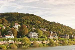 Neckar: Houses on the north side of Neckar River