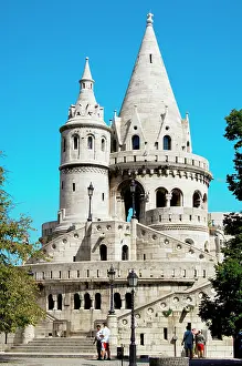 Fishermen: Hungary, Budapest. View of Fisherman's Bastion