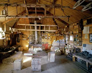 1907: Hut built in February 1908 by Ernest Shackelton's
