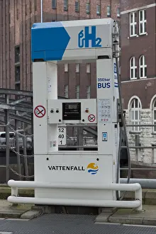 Mobility: Hydrogen filling station - Hanseatic town Hamburg - Germany