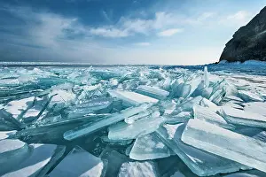 Siberia: Ice chaos, Lake Baikal, Olkhon Island, Pribaikal