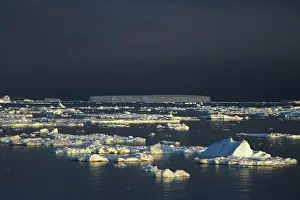 Tabular: Ice covered sea and Tabular Icebergs