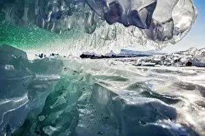 Siberia: Ice sculpture, Lake Baikal, Olkhon Island, Priba
