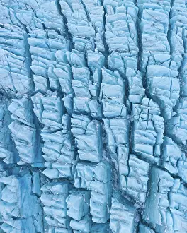 Vatnajokull: Ice structures, Vatnajokull glacier, Iceland, Europe