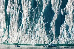 Awareness: Ice wall, Scoresbysund, East Greenland, Greenland