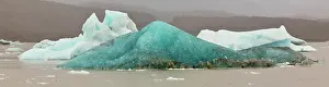 Broken: Iceberg formations broken off from the Breidamerkurjokull
