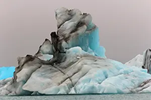 Broken: Iceberg formations broken off from the Breidamerkurjokull