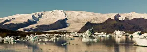Broken: Iceberg formations broken off from the Breidamerkurjokull