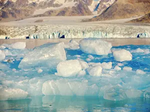 Strait: Iceberg in front of Knud Rasmussen Glacier (also