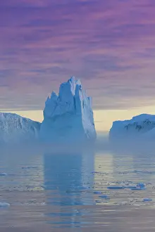 Ethereal: Iceberg at sunset - Ilulissat Icefjord - Greenland