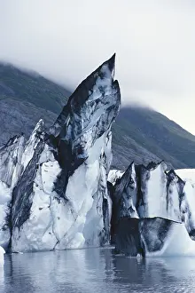 Pinnacle: Icebergs in Portage Lake, Alaska