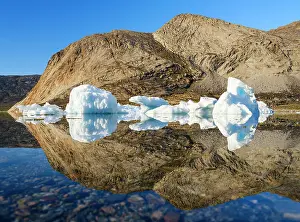 Fjord: Icebergs in the Uummannaq Fjord System, northwest Greenland