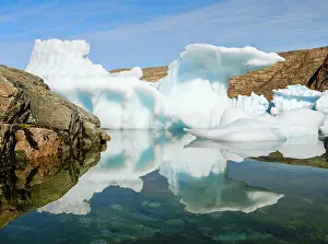 Fjord: Icebergs in the Uummannaq Fjord System, northwest Greenland