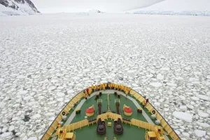 Icebreaker: Icebreaker Kapitan Khlebnikov - pushing through pack ice
