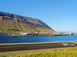 Airport: Iceland, airport of Isafjordur, the capital of the