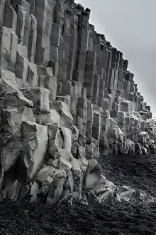 Columnar: Iceland. Black beaches and columnar volcanic cliffs