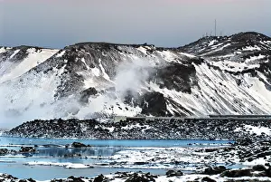 Vapor: Iceland, Blue Lagoon. Vibrant blue lake