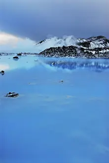 Vapor: Iceland, Blue Lagoon. Vibrant blue lake