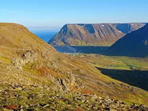 Settlement: Iceland, Bolungarvik at fjord Isafjardardjup. The Westfjords