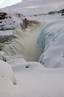 Strong: Iceland, Gullfoss (AKA Golden Falls). Icy