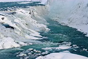 Strong: Iceland, Gullfoss (AKA Golden Falls). Icy