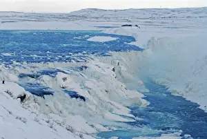 Strong: Iceland, Gullfoss (AKA Golden Falls). Icy