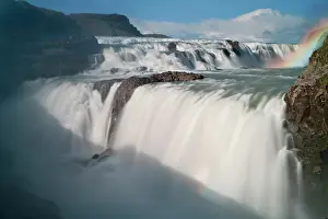 Grall: Iceland. The Hvita River roars over Gullfoss