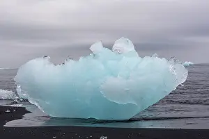 Rhyolite: Iceland, iceberg on beach