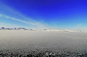Inland: Iceland, inland, view on snow landscape