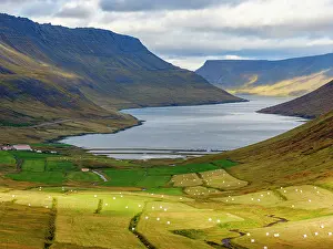 Awesome: Iceland. Landscape in Botnsdalur and Sugandafjordur during