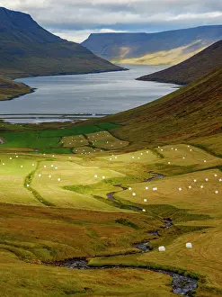 Awesome: Iceland. Landscape in Botnsdalur and Sugandafjordur during