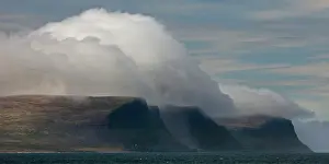 Spectacular: Iceland, Patreksfjordur. A spectacular cloud