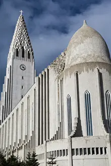 Reykjavik: Iceland, Reykjavik. Exterior view of Hallgrimskirkja