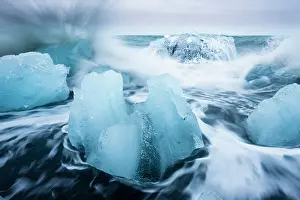 Skaftafell: Iceland, Skaftafell National Park, Icebergs