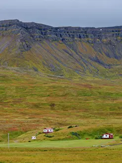 Westfjord: Iceland. Skalavik near Bolungarvik during autumn