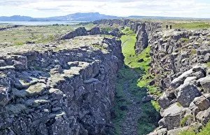 Thingvellir: Iceland. Thingvellir (Pingvellir) National Park, showing