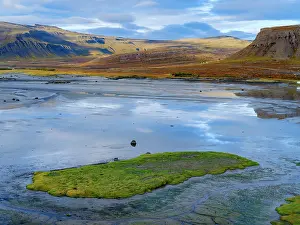 Westfjord: Iceland. View over the coastline of the Breidastroend at