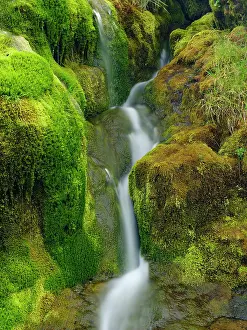 Westfjord: Iceland. Waterfall Dynjandi in Borgarfjordur during autumn