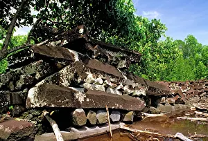 Fortresses: Idehd, part of the fortress complex Nan Madol (c.1200 AD)