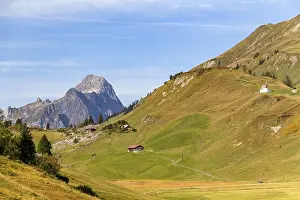 Idyllic: Idyllic scenery around Warth, a municipality in the district of Bregenz in the Austrian state of Vorarlberg