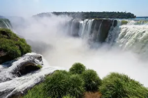 Spray: Iguazu Falls from Argentinian side, Brazil, Argentina