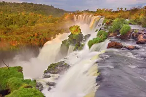 Iguacu: Iguazu Falls / Iguacu Falls - water masses of Iguazu