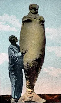 Mermaid: Illustration: Mermaid - souvenir postcard, probably