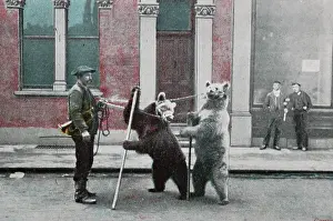 Distressed: Illustration from postcard: Exploitation: Dancing