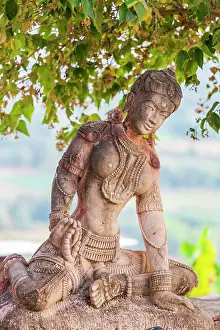 Wilson: India, Delhi, Udaipur, Bera. Statue of a Hindu female