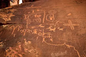Civilization: Indian petroglyphs of the Anasazi, Atlatl rock