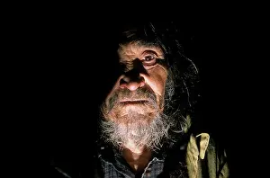 Shamans: Indoor portrait of Siberian shaman / sorcerer /