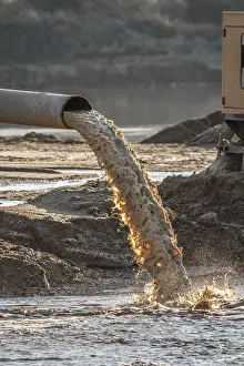 Recycling: Industrial effluent - pipeline discharging liquid